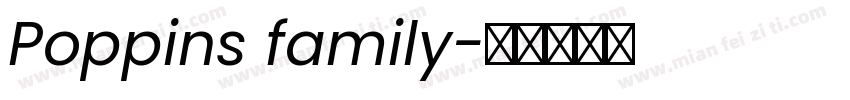 Poppins family字体转换